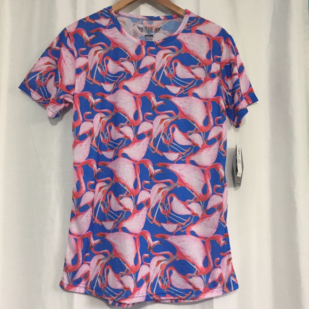 NWT Pink Flamingo Graphic Tee Size Small
